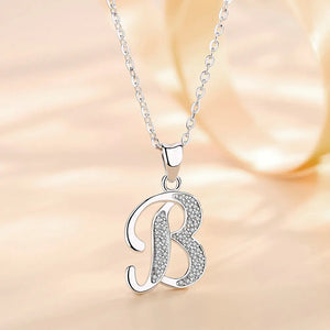 Large Letter Pendant Monogram Necklace