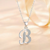 Large Letter Pendant Monogram Necklace