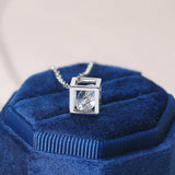 Lily Charms Aesthetic Cube Necklace