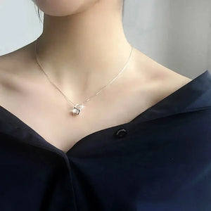 Lily Charms Aesthetic Cube Necklace