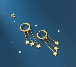 Starry Long Chain Earrings