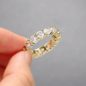 Emily Crystal Accent Iced Out Ring