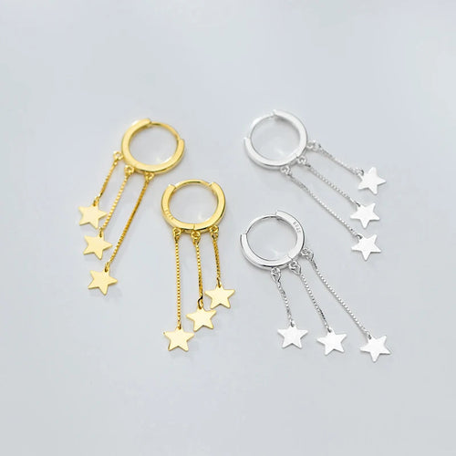 Starry Long Chain Earrings