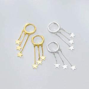 Starry Long Chain Earrings