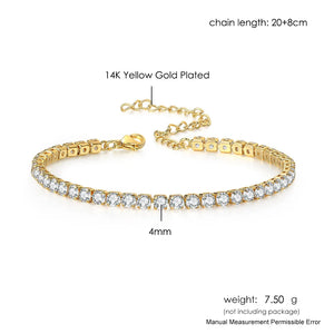 Zircon Tennis Anklet