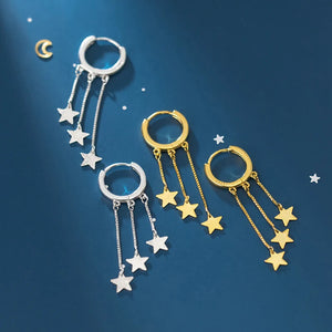 Starry Long Chain Earrings