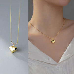 Quinnlyn Romantic Heart Pendant Necklace