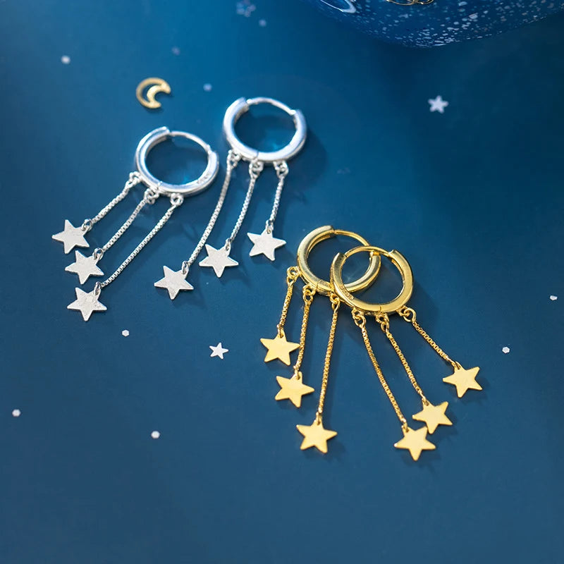 Starry Long Chain Earrings