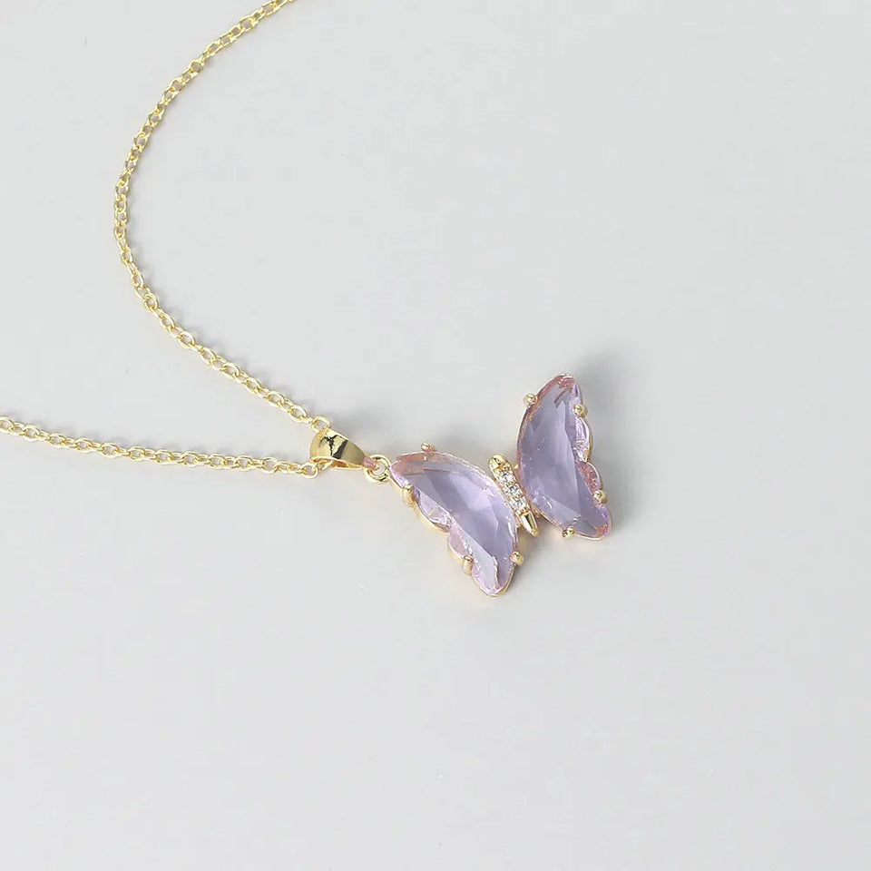 Feminine Butterfly Necklace