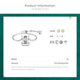 Mia 5 Style Clear CZ Link Chain Ring