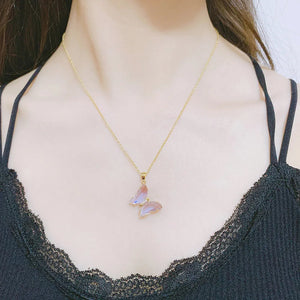 Feminine Butterfly Necklace