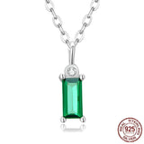 Lucia Green Zircon Pendant Necklace