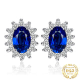 Princess Diana Inspired Gemstone Stud Earrings