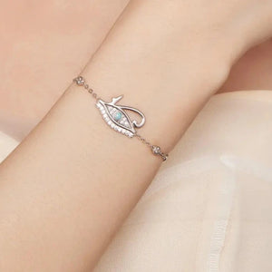 Sterling Silver Eye of Horus Charm Bracelet