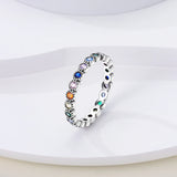 Evelyn Silver Plated Women Finger Rings