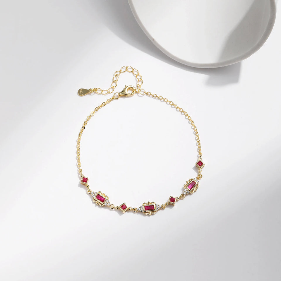 Yvette Retro Crown CZ Bracelet