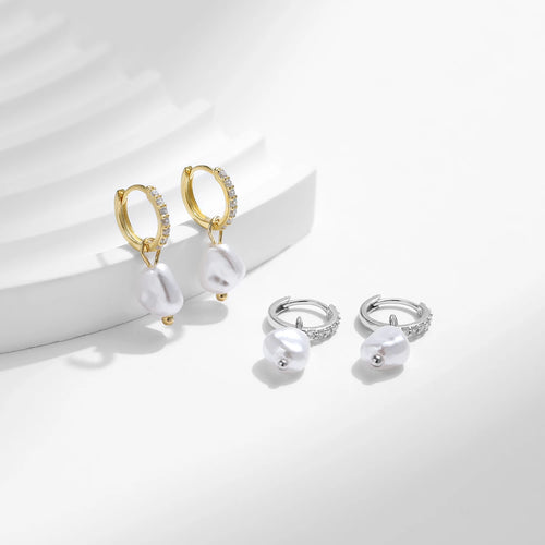 Tatiana Irregular Baroque Pearl Earrings