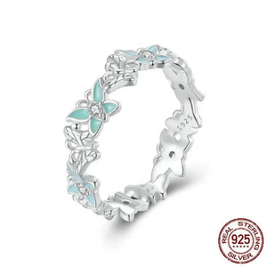 Butterflies Cubic Zirconia Ring