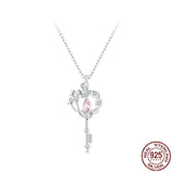 Emery Butterfly Vine Heart Key Necklace