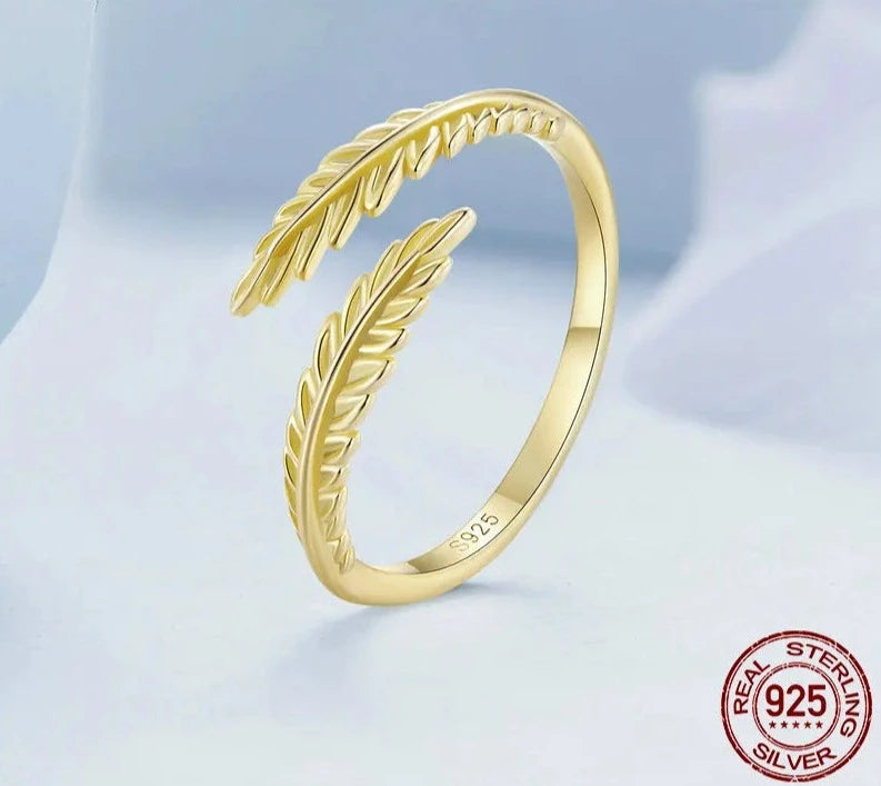 Nature-Inspired Leaf Vein Ring