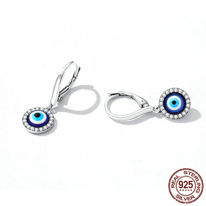 Sterling Silver Demon Eye Pendant & Ring Set