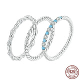 Turquoise Accent Eternity Band