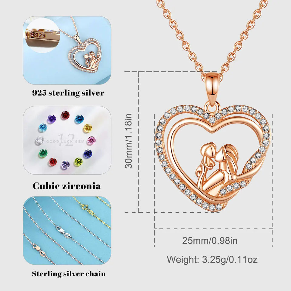 Juliette Sterling Silver Heart Charm Necklace