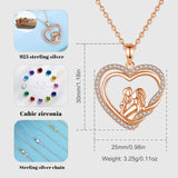 Juliette Sterling Silver Heart Charm Necklace