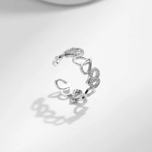 Willow Classic Hearts Adjustable Ring