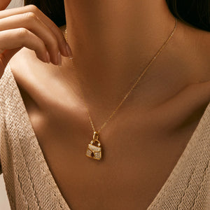 Gabriella Love Letter & Bag Pendant Necklace