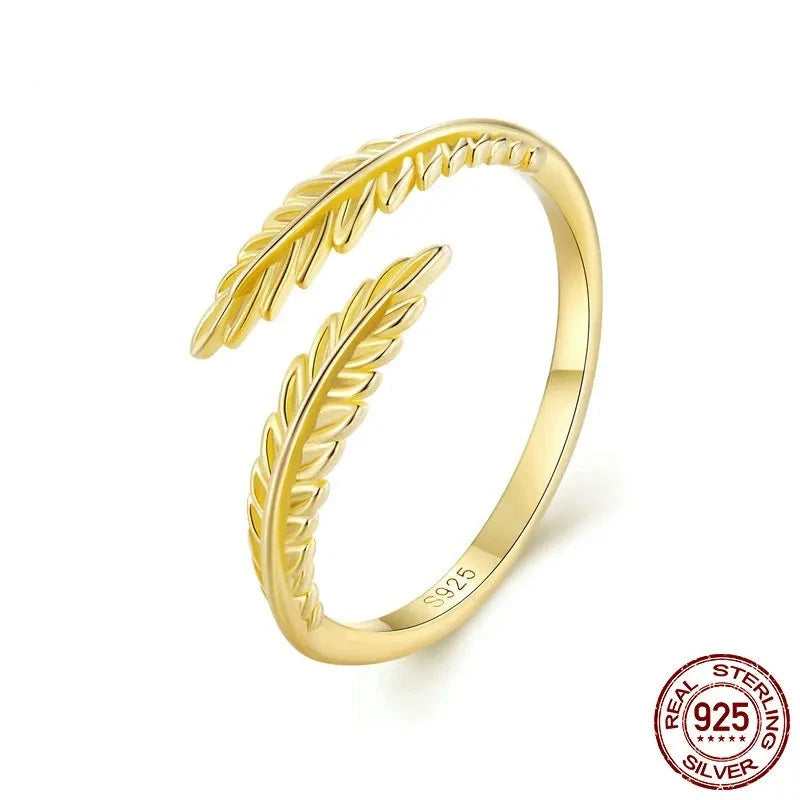 Nature-Inspired Leaf Vein Ring