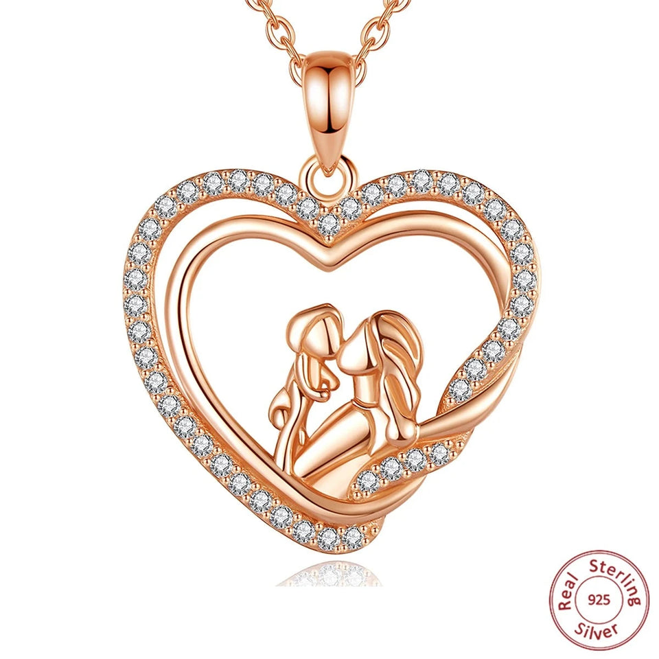 Juliette Sterling Silver Heart Charm Necklace