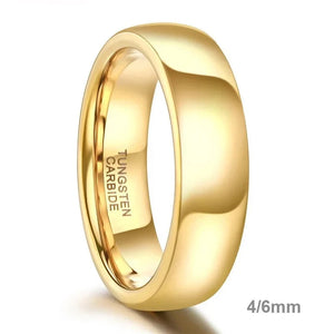 Fiona Gold Color Tungsten Ring Couple Set