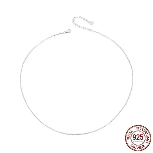 Classic Lobster Clasp Silver Necklace