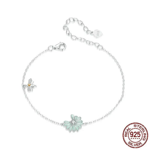 Daisy Bee Symbol Bracelet