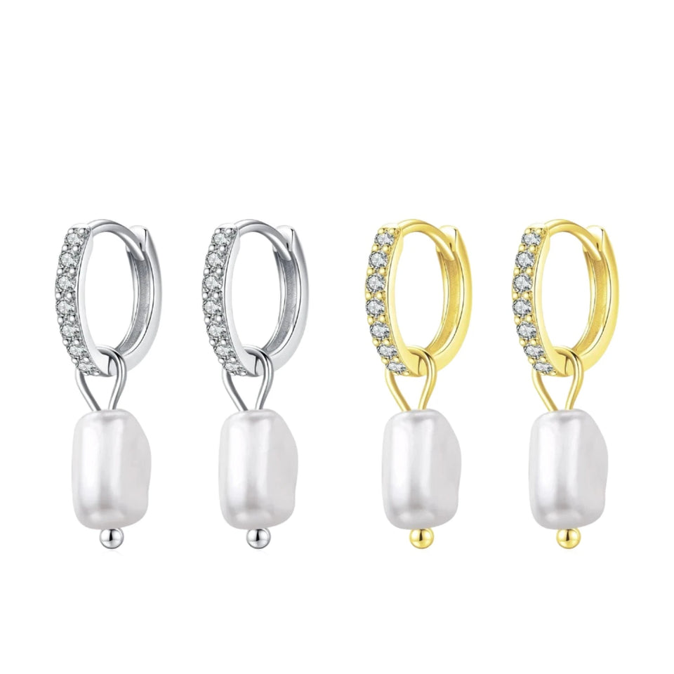 Tatiana Irregular Baroque Pearl Earrings