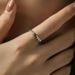 Amelia Silver Zirconia Ring