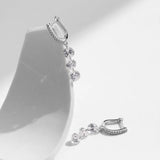 Una Elegant CZ Drop Earrings