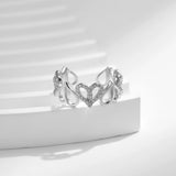 Willow Classic Hearts Adjustable Ring