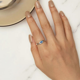 Brielle Blue Zircon Lucky Rings